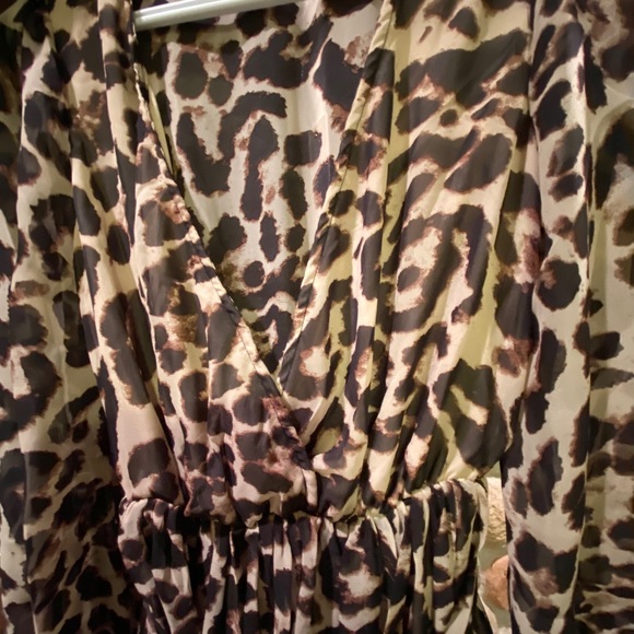 New! Leopard Print Long Sleeve Maxi Dress - Picture 5 of 5